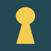 Keyhole trendy artwork practical abstract illustration colorful valuable design vector