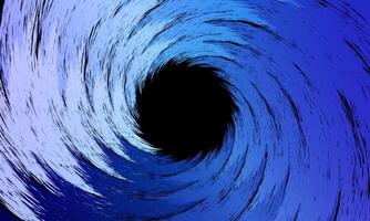 Colorful soft blue swirling cyclone background with space. dark background. twirl twist brush color. vector