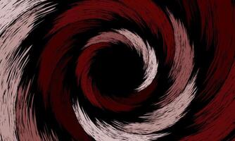 Colorful red swirling cyclone background with space. dark background. twirl twist brush color. vector