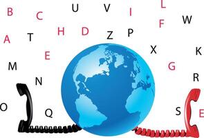 red and black phone vector