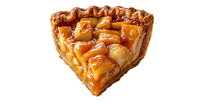 Apple Pie Slice Isolated on Transparent Background. png