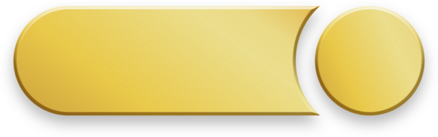 Gradient Golden Rectangle Button png