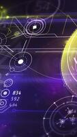 Animated flow of 3D abstract NFT space. video
