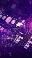 Digital streams of abstract data in virtual space. video