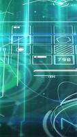 Abstract digital space with data on NFT theme. video