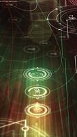 Virtual infographic space of NFT and art objects. video