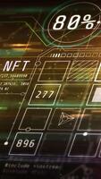 Animated abstract infographic arrays of NFT data. video