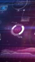Abstract data flows in the digital space. video