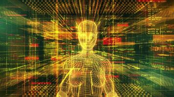 Artificial intelligence in the digital space of computer programming. video