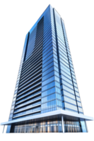 Contemporary Skyscraper with Sharp Angles Isolated on Transparent Background png