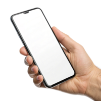 smartphone mockup. phone display, device screen frame isolated on transparent background png