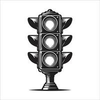 Traffic control lights vector