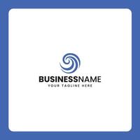 Waves logo design vector