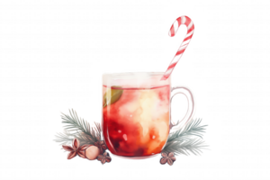 A glass of red drink with a red straw in it png