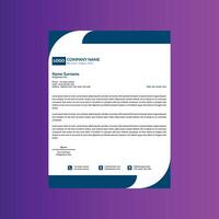 Modern Letterhead Design. Creative Template Display for Promotional Campaign. vector
