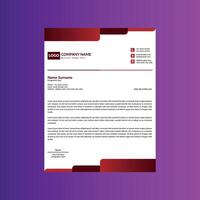 Modern Letterhead Design. Creative Template Display for Promotional Campaigns. vector