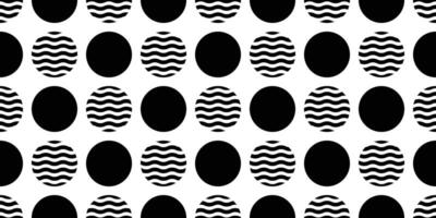 wave seamless pattern polka dot round shape doodle gift wrapping paper tile background repeat wallpaper abstract line illustration isolated design vector