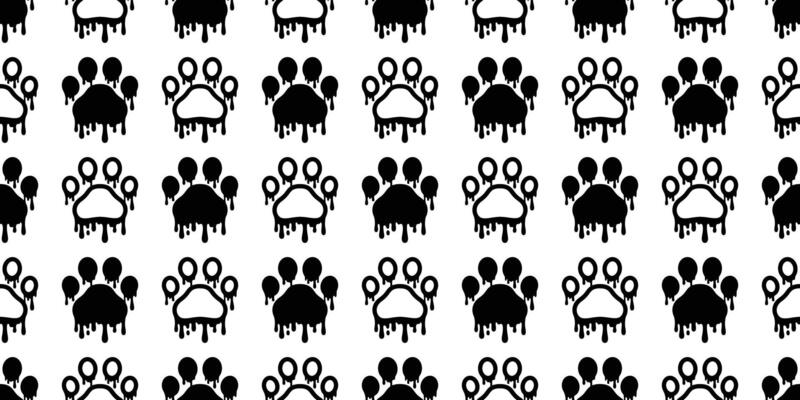 dog paw seamless pattern footprint Flowing splash graffiti color Sagging cat pet french bulldog puppy kitten bear cartoon doodle gift wrapping paper repeat wallpaper illustration scarf isolated