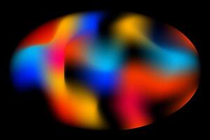 a colorful abstract image of a sphere vector