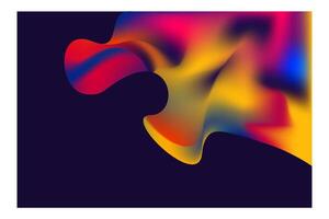 Abstract rainbow colored liquid Glowing Abstract Wave Mesh Gradient Background Wallpaper vector