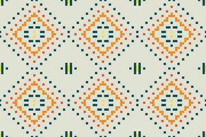 Geometric Pattern Korean Traditional Pattern Meaningfolk Embroidery, Aztec Geometric Ornament Print. Design for Carpet, Wallpaper, Clothing, Wrapping, Fabric vector