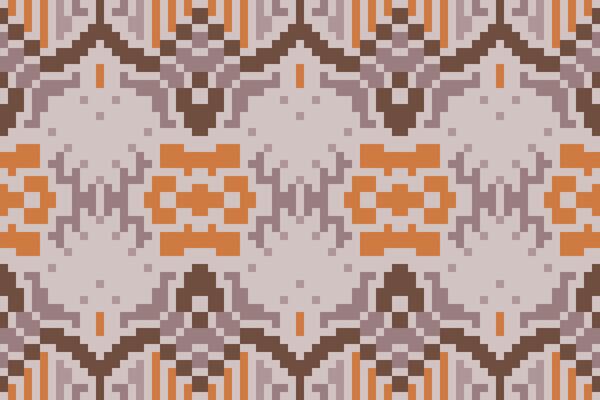 Aztec Pixel Islamic Geometric Pattern Wallpaperfolk Embroidery, Aztec Geometric Ornament Print. Design for Carpet, Wallpaper, Clothing, Wrapping, Fabric