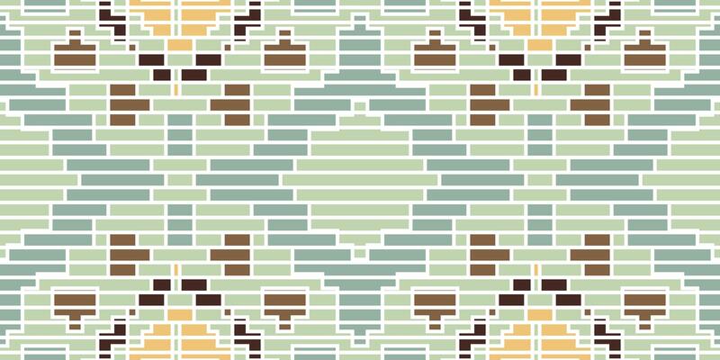 Pixel Ethnic Design Pattern in the Philippinesfolk Embroidery, Aztec Geometric Ornament Print. Design for Carpet, Wallpaper, Clothing, Wrapping, Fabric
