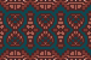 Sarong Islamic Geometric Pattern Designfolk Embroidery, Aztec Geometric Ornament Print. Design for Carpet, Wallpaper, Clothing, Wrapping, Fabric vector
