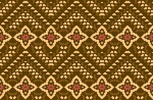 Cross Stitch Pattern Abstract Geometric Pattern Designfolk Embroidery, Aztec Geometric Ornament Print. Design for Carpet, Wallpaper, Clothing, Wrapping, Fabric vector