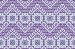 Folklore Ikat Pattern Fabricfolk Embroidery, Aztec Geometric Ornament Print. Design for Carpet, Wallpaper, Clothing, Wrapping, Fabric vector