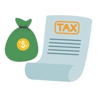 Tax Form of State Government Taxation with Forms vector