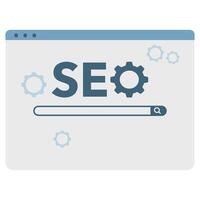 SEO search engine optimization icon illustration vector