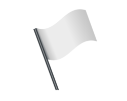 Rectangular gradient white flag icon with silver pole png