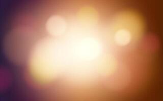 Soft Golden Bokeh Light on Warm Gradient Background, Abstract Blurred Glow for Romantic and Dreamy Designs, Background decoration. vector