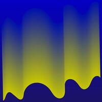 Abstract gradient background in blue and yellow color vector