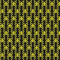 Seamless abstract pattern in yellow on a black background vector