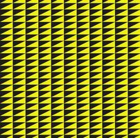 Seamless texture in the form of a geometric pattern of yellow triangles on a black background vector