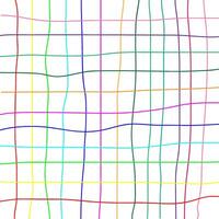 A grid of multi-colored lines drawn in doodle style on a white background vector