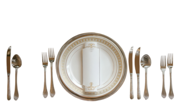 Silverware on the table png