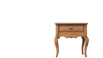 A small wooden table with a drawer on it png