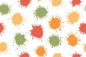 Multicolored spots and drops of paint seamless pattern. Fashionable artistic Background of multicolored spots for your design vector