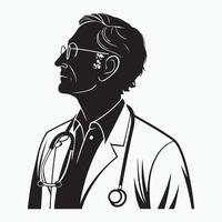 Illustrations of Empathic Doctors in Art vector