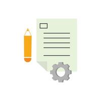 document project planning icon vector