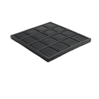 Modern Black Square Object with Repeating Square Shapes for a Geometric Look png