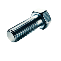 High-Resolution Image of a Bolt Showing Fine Threading and Metallic Finish png