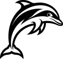 Graceful Dolphin Silhouette Elegant and Captivating Designs vector