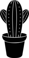 Charming Cactus Silhouette Unique and Versatile Designs vector