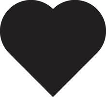 Black Heart Design Silhouette vector