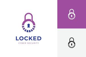 cyber security logo icon design for internet online secure symbol template vector