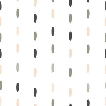 Scandinavian boho color drop, seamless pattern scrapbook paper design vector